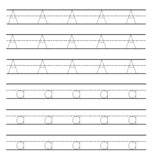 Alphabet preschool worksheet