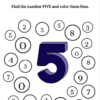 Color the Number Math Activity