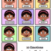 Cut and Glue Emotional activity - Girl