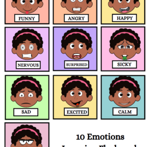 Cut and Glue Emotional activity - Girl